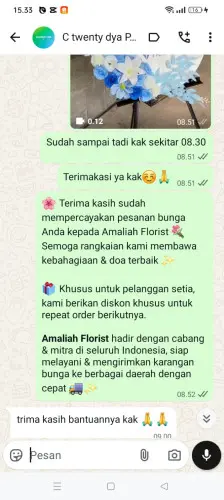 Testimonial Standing Flower pasawahankidul